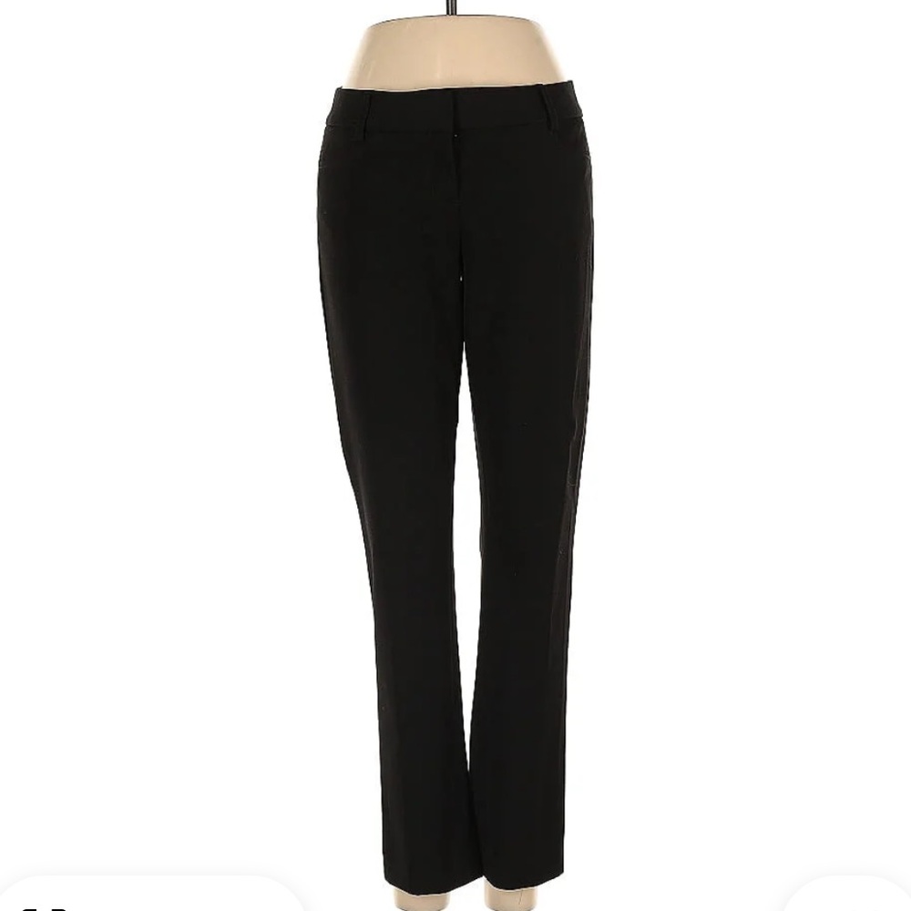 Express columnist Black Straight Leg Pants with Fitted Waistband